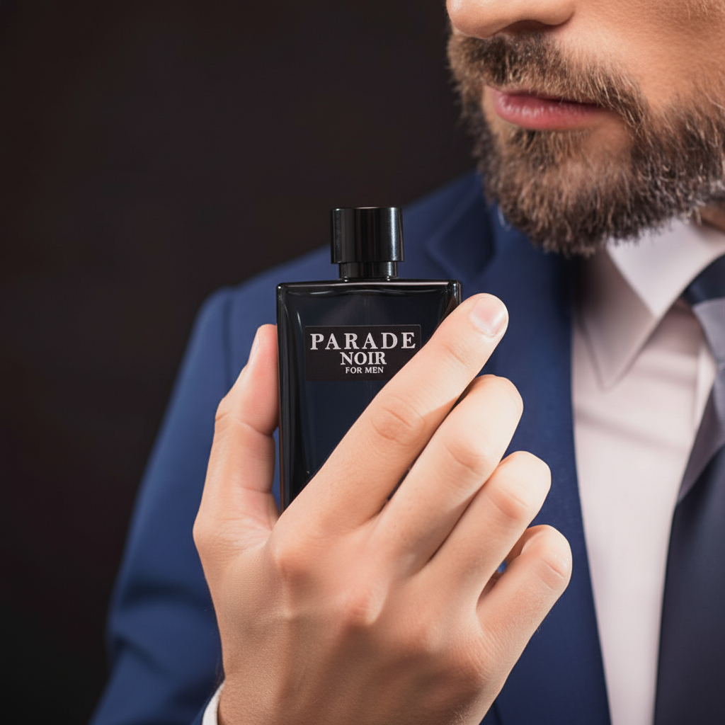 Parade Noir for Men Eau de Parfum – Warm Amber, Tonka & Musk | Bold Seductive Scent (100ml)