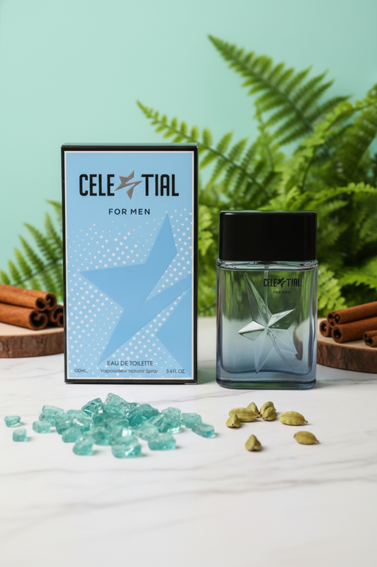 Celestial for Men Eau de Toilette – Fresh Bergamot, Lavender & Amber | Elegant Masculine Scent (100ml)