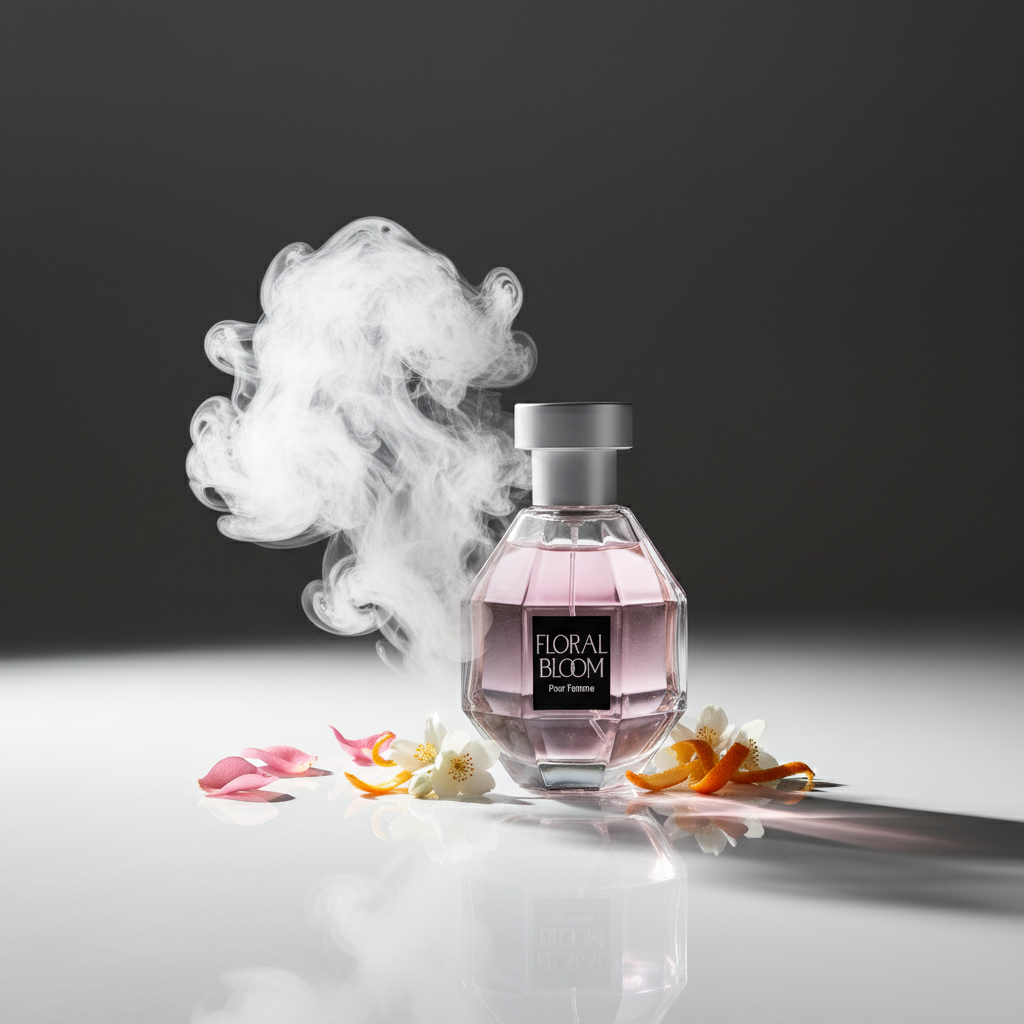 Floral Bloom Pour Femme – Eau de Parfum 3.4 fl oz – Bright Florals with Jasmine, Rose, Orchid & Warm Vanilla Patchouli