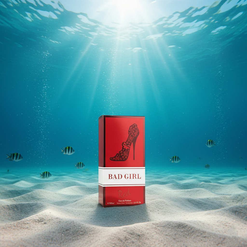 Bad Girl Red for Women – Eau de Parfum 3.4 fl oz – Juicy Lychee, Velvety Rose & Warm Vanilla for a Seductive Feminine Scent