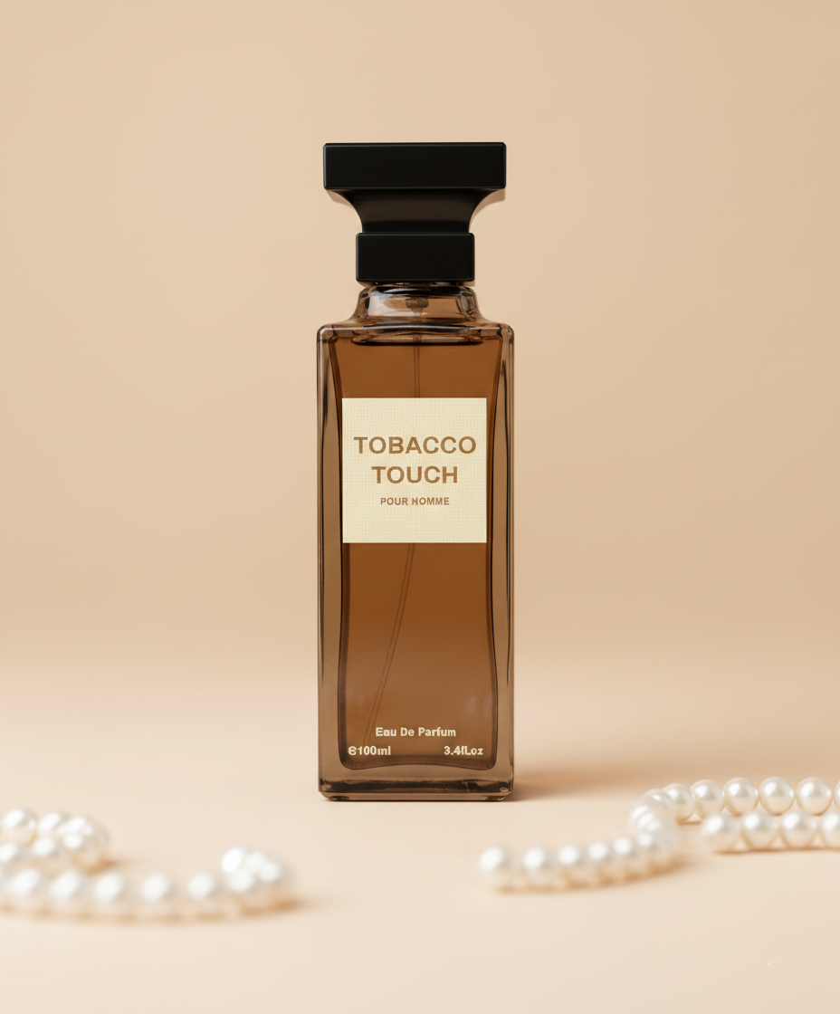 Tabacco Touch for Men — Eau de Parfum Spray 100ml, Long lasting Fragrance with Notes of Tabacco, Cederwood, and Vanilla, Perfect for Daily Wear