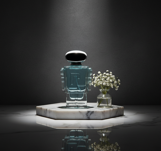 Robot for Men Eau de Parfum – Fresh Lemon, Vanilla & Woody Amber | Futuristic Masculine Scent (100ml)