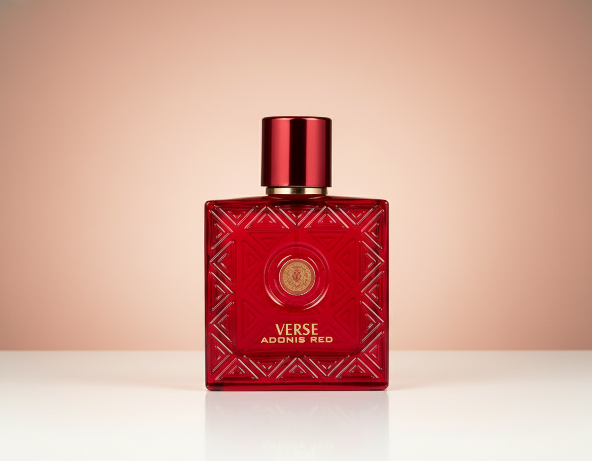 Verse Adonis Red Eau De Parfum 3.4oz – Fresh, Aromatic Blend with Citrus & Floral Notes