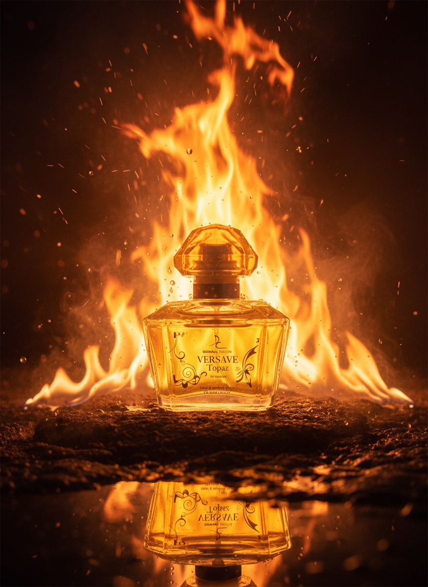 Versave Topaz – Eau de Parfum 3.4 fl oz – Bright Citrus, White Florals & Soft Amber Musk – Long-Lasting Women’s Fragrance