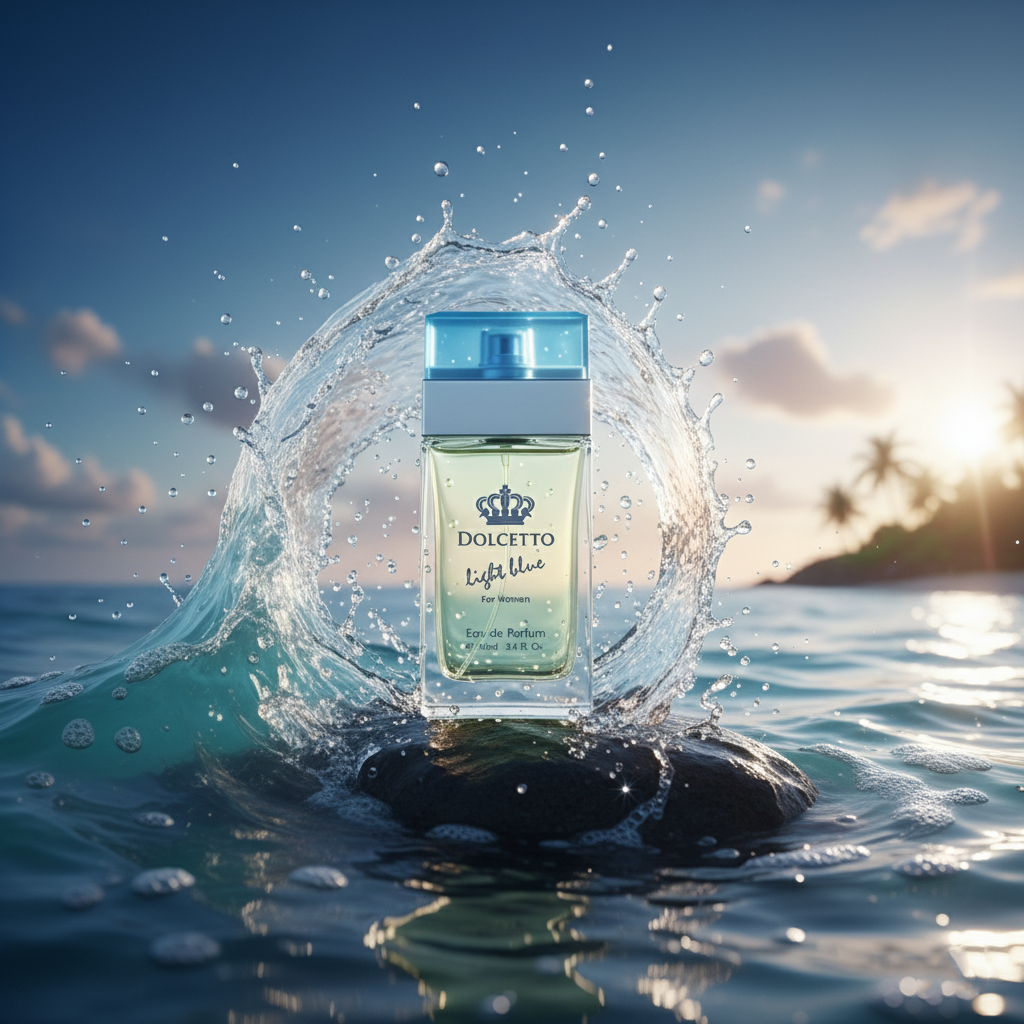 Dolcetto Light Blue – Eau de Parfum 3.4 fl oz – Bright Citrus, Crisp Apple & Soft Jasmine with Cedarwood Base