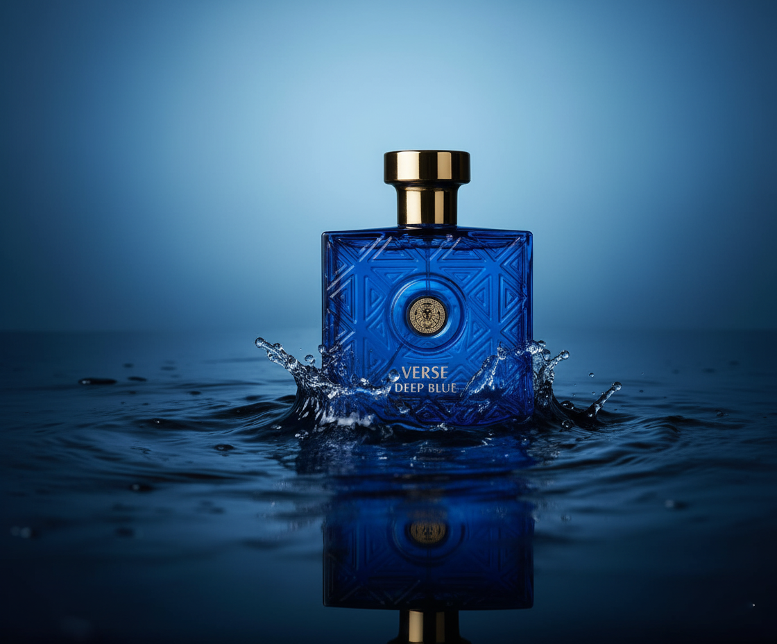 Verse Deep Blue — Eau de parfum Spray for men 3.4 fl oz (100ml) ; A fresh, confident scent add for casual, everyday wear