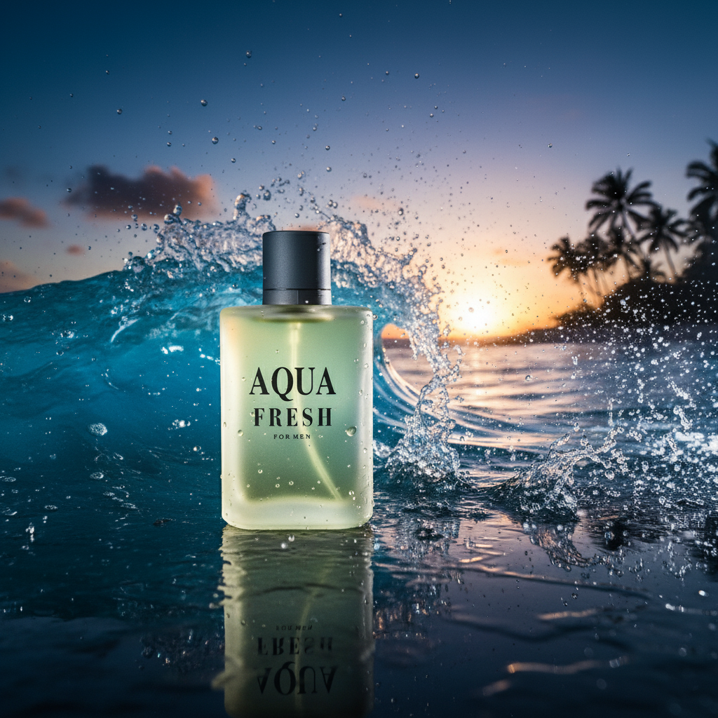 Aqua Fresh Cologne for Men – Ultra Fresh Aquatic Woods | Long-Lasting Clean Scent 100ml