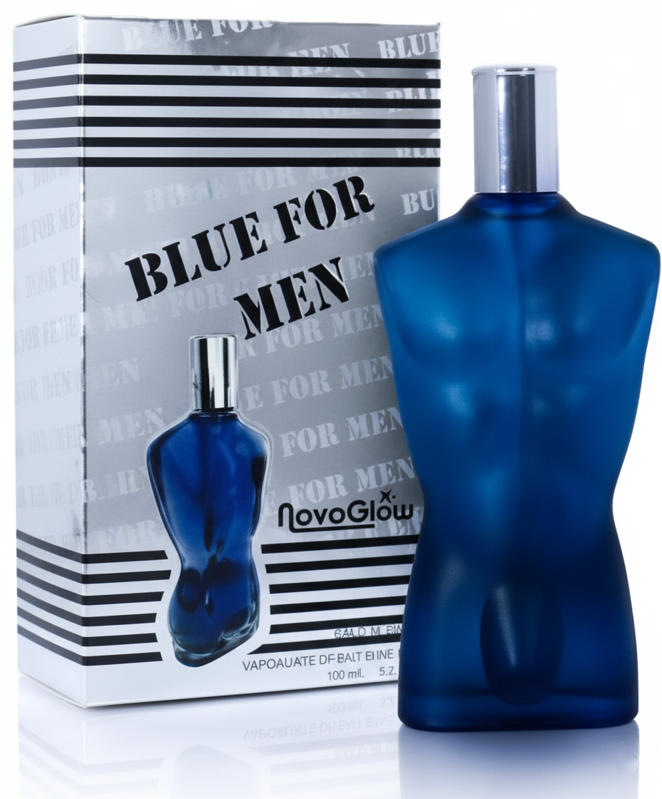 Blue Eau de Toilette for Men – Fresh Coconut, Tonka Bean & Amber Woods | Modern Bold Fragrance 4.2oz (125ml)