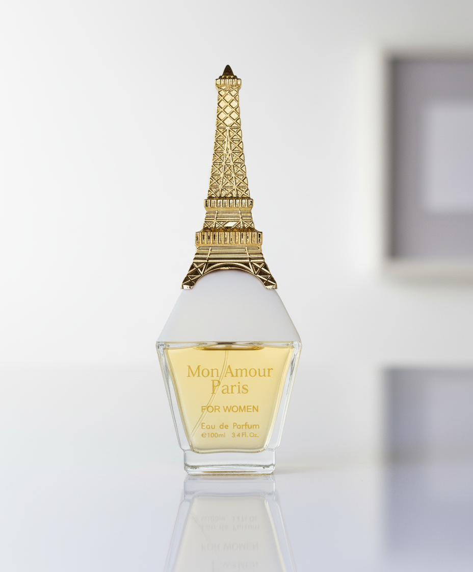Mon Amour Paris – Eau de Parfum 3.4 fl oz – Radiant White Florals with Jasmine, Ylang-Ylang, Rose & Soft Musk