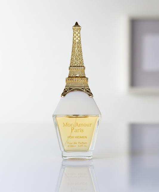 Mon Amour Paris – Eau de Parfum 3.4 fl oz – Radiant White Florals with Jasmine, Ylang-Ylang, Rose & Soft Musk