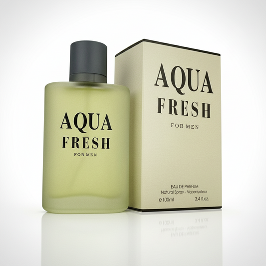 Aqua Fresh Cologne for Men – Ultra Fresh Aquatic Woods | Long-Lasting Clean Scent 100ml