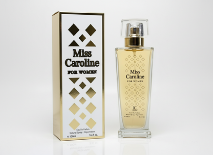 Miss Caroline Eau de Parfum for Women 3.4oz Citrus Floral Amber EDT
