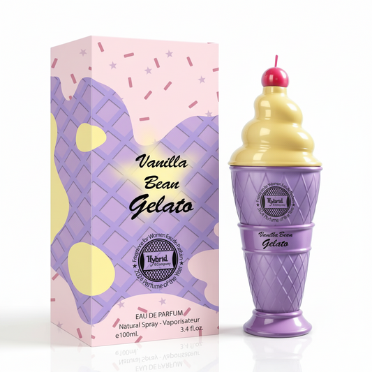 Vanilla Bean Gelato Eau de Parfum – 3.4 oz – Sweet Vanilla, Creamy Sugar & Warm Gourmand Notes