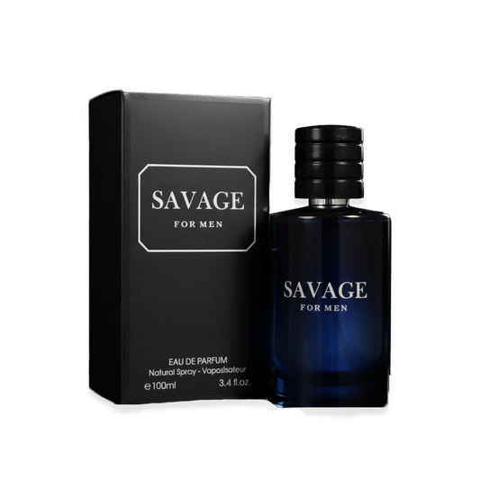 Savage Eau de Parfum – Crisp Citrus, Spicy Pepper & Warm Amberwood | Long-Lasting Cologne for Men 100ml