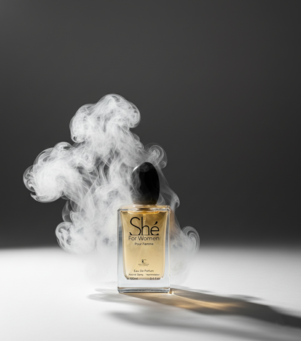 She Eau de Parfum for Women – 3.4 oz – Blackcurrant, Rose, Vanilla & Soft Patchouli