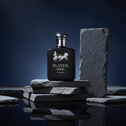 Player Black EDP for Men 3.4oz Tonka Mango Patchouli