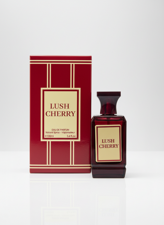 Lush Cherry Eau de Parfum for Women – 3.4 fl oz / 100 ml – Long Lasting Fruity Natural Spray for Women