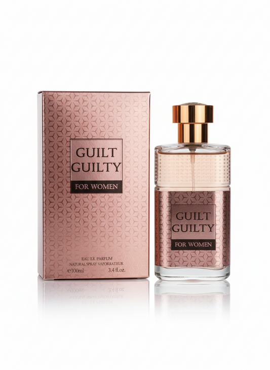 Guilt Guilty for Women – Eau de Parfum 3.4 fl oz – Bright Citrus, Soft Lilac, Violet & Warm Musk