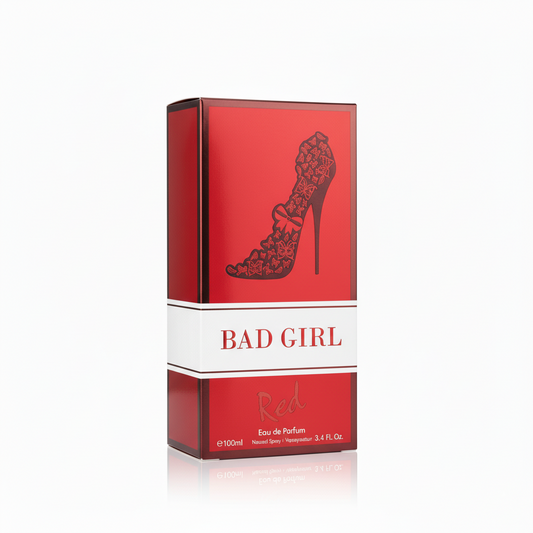 Bad Girl Red for Women – Eau de Parfum 3.4 fl oz – Juicy Lychee, Velvety Rose & Warm Vanilla for a Seductive Feminine Scent