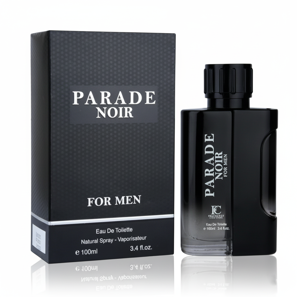 Parade Noir for Men Eau de Parfum – Warm Amber, Tonka & Musk | Bold Seductive Scent (100ml)