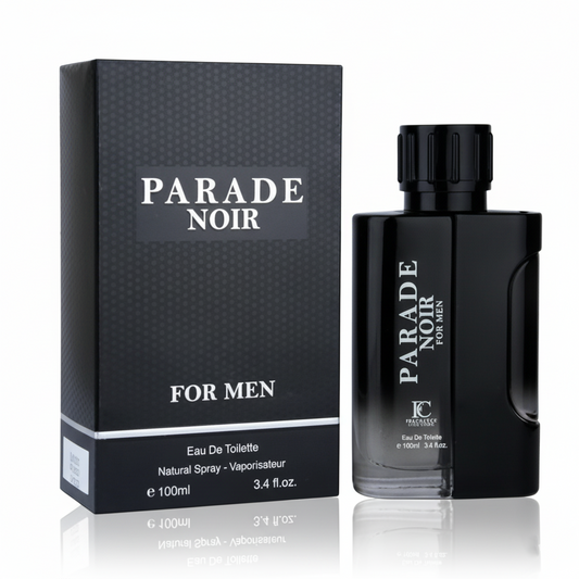 Parade Noir for Men Eau de Parfum – Warm Amber, Tonka & Musk | Bold Seductive Scent (100ml)