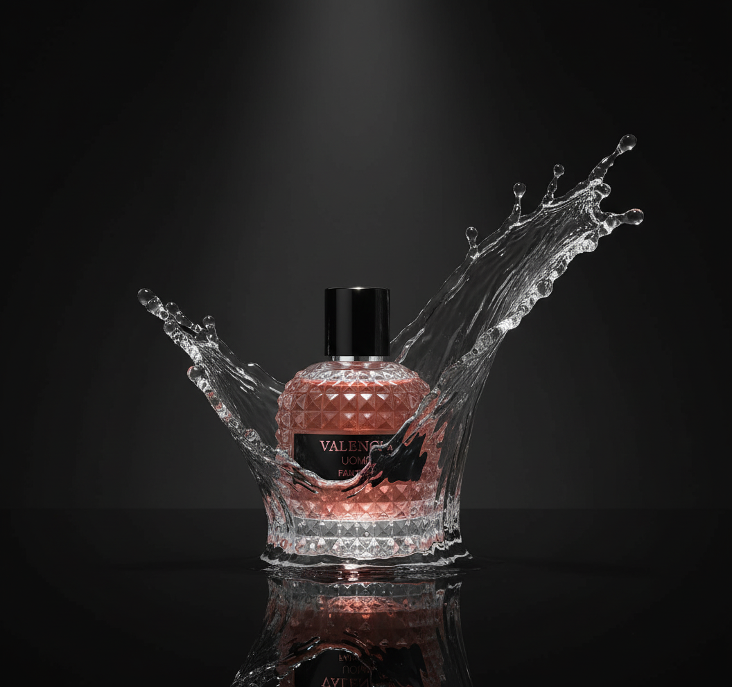 Valencia UOMO Fantasy for Men — Eau de Parfum 100ml, Spicy Fragrance with Top Notes of Sweet Red Apple, Cardamom, Bergamot and Patchouli