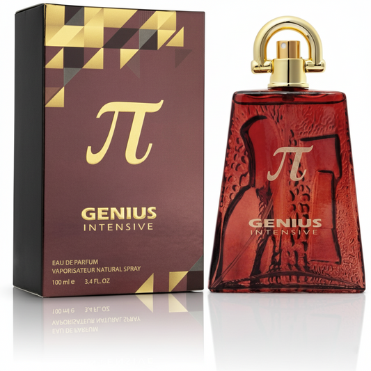 Genius Intensive for Men Eau de Parfum – Warm Vanilla, Almond & Tonka | Elegant Masculine Scent (100ml)
