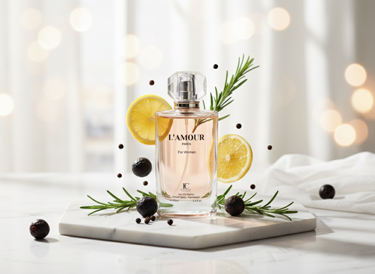 L’Amour Paris for Women – Eau de Parfum 3.4 fl oz – Fresh Clean Florals with Cotton Flower, Apricot & Light Musk