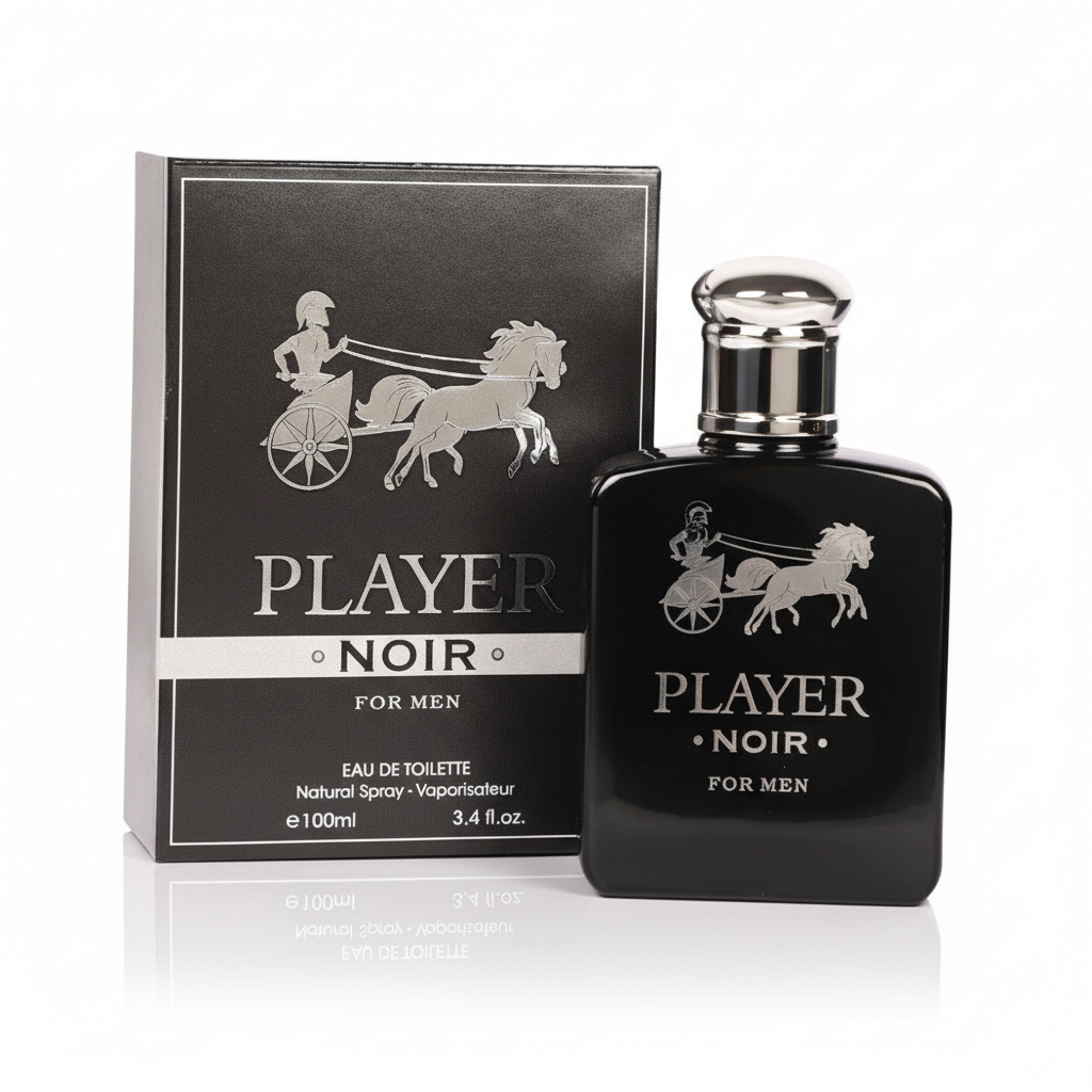Player Black for Men Eau de Parfum – Warm Tonka, Mango & Patchouli | Bold Modern Scent (100ml)