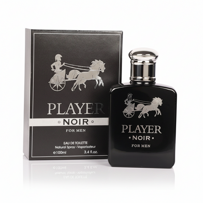 Player Black EDP for Men 3.4oz Tonka Mango Patchouli