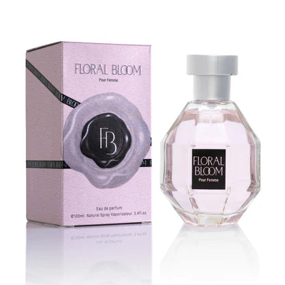 Floral Bloom Pour Femme – Eau de Parfum 3.4 fl oz – Bright Florals with Jasmine, Rose, Orchid & Warm Vanilla Patchouli