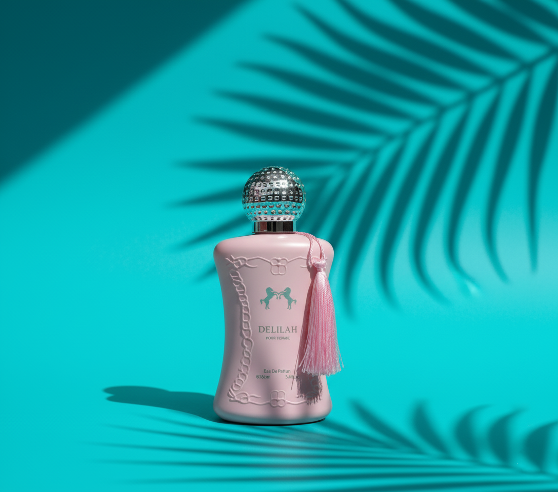 Delilah Pour Femme Eau de Parfum – 3.4 oz – Notes of Lychee, Rhubarb, Turkish Rose, Peony, Vanilla & Musk