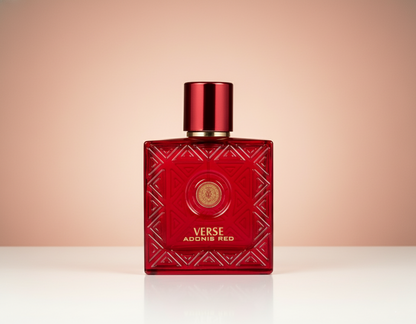 Verse Adonis Red Eau De Parfum 3.4oz – Fresh, Aromatic Blend with Citrus & Floral Notes