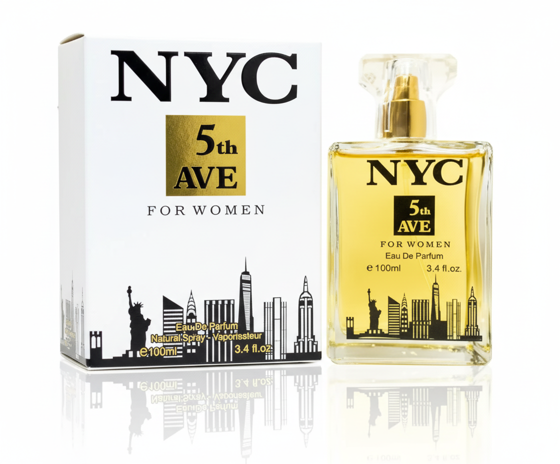 NYC 5th Ave for Women – Eau de Parfum 3.4 fl oz – Timeless Floral Blend with Rose, Jasmine, Ylang-Ylang & Vanilla Musk
