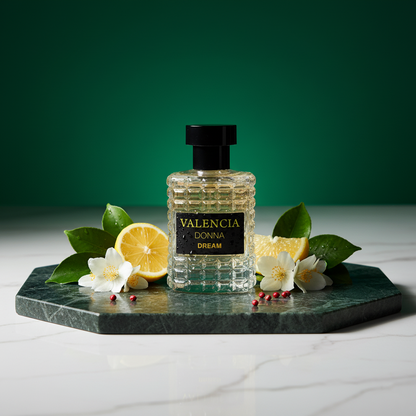 Valencia Donna Dream Eau de Parfum 3.4oz Lemon Rose Musk Jasmine