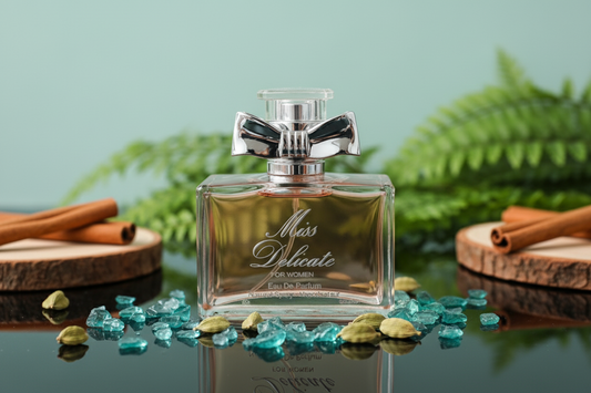 Miss Delicate – Eau de Parfum 3.4 fl oz – Fresh Rose, Peony & White Florals with Soft Musk and Vanilla