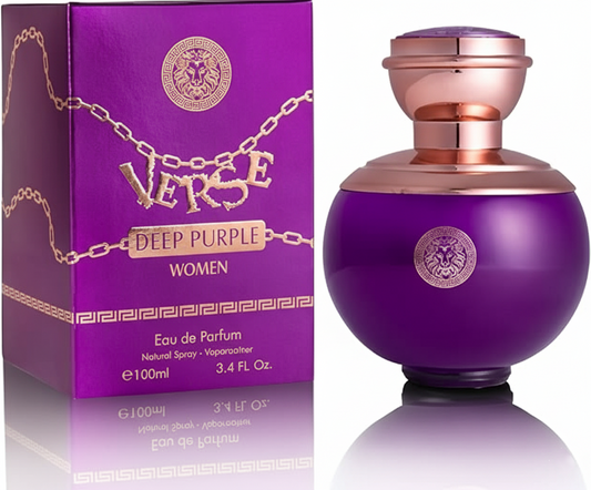 Verse Deep Purple Eau de Parfum for Women – 3.4 oz – Notes of Pear, Bergamot, Freesia, Jasmine & Cedarwood