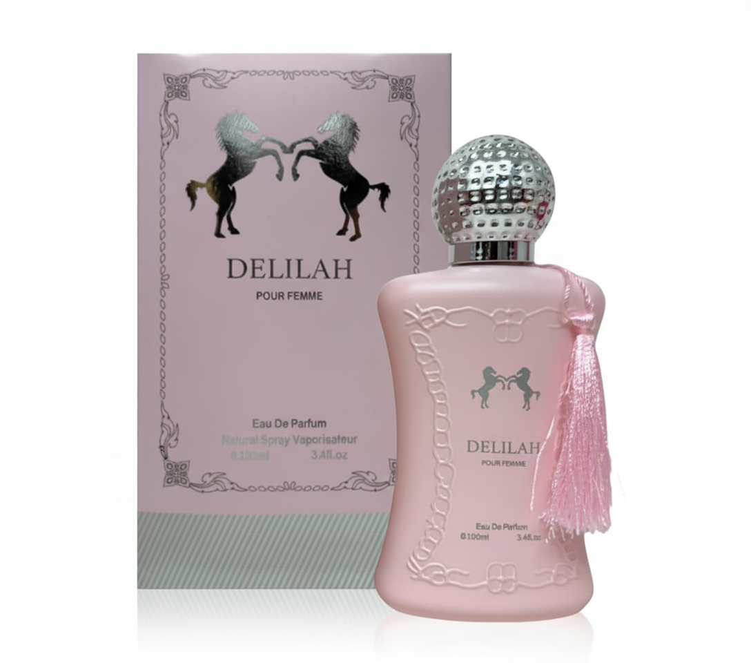 Delilah Pour Femme Eau de Parfum – 3.4 oz – Notes of Lychee, Rhubarb, Turkish Rose, Peony, Vanilla & Musk