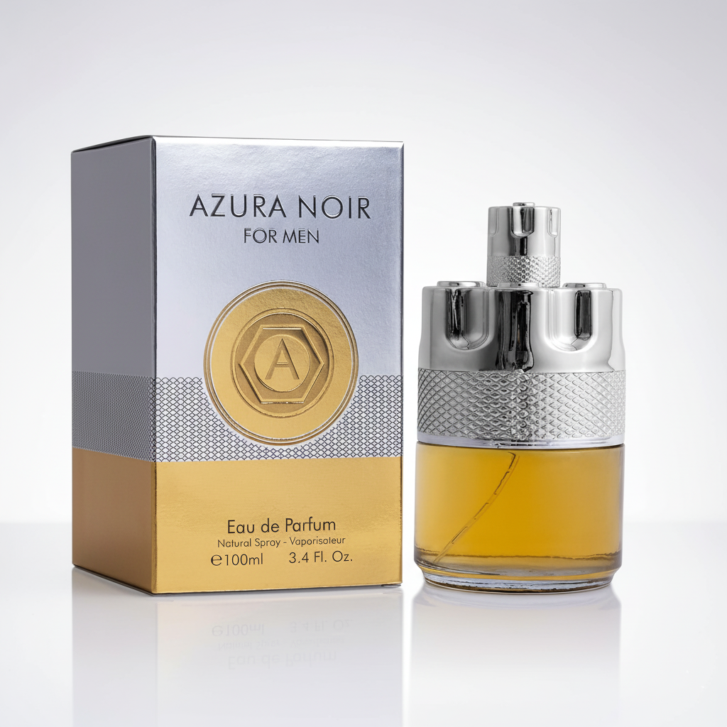 Azura Noir for Men — Eau de Parfum 100ml, Woody Spicy Fragrance, Long Lasting Cologne for Daily Wear