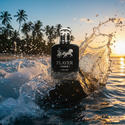 Player Black EDP for Men 3.4oz Tonka Mango Patchouli