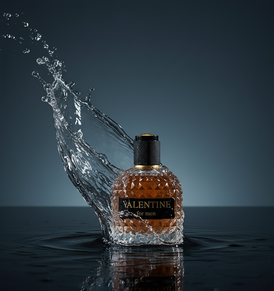 Valentine for Men — Eau de Parfum with Outdoor Top Notes and a Warm Heart f Roasted Coffee Bean, Chocolate and Hazelnut — 3.4 fl oz (100ml)