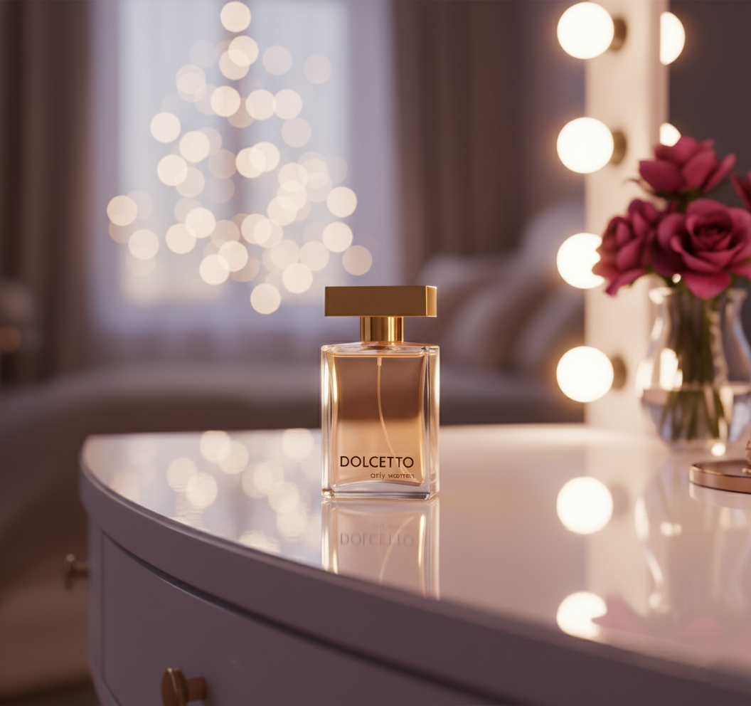 Dolcetto Only Women Eau de Parfum – 3.4 oz – Notes of Peach, Vanilla, Amber & Warm Florals