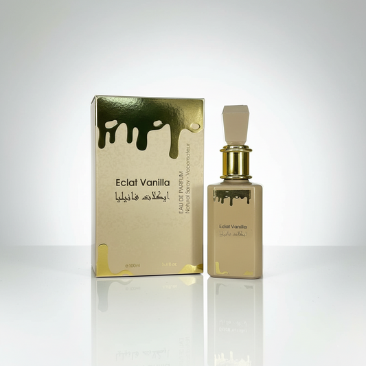 Éclat Vanilla – Eau de Parfum 3.4 fl oz – Warm Creamy Vanilla, Caramel & Sugary Gourmand Notes – Long-Lasting Fragrance