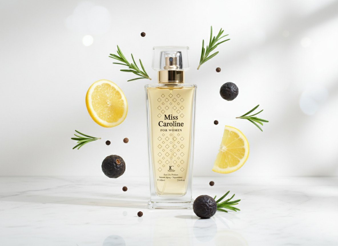 Miss Caroline Eau de Parfum for Women – 3.4 oz – Bright Citrus, Soft Florals & Smooth Amber