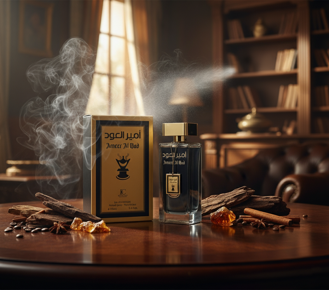 Ameer Al Oud for Men – Deep Oud, Amber & Smoky Woods | Luxurious Long-Lasting Fragrance 100ml