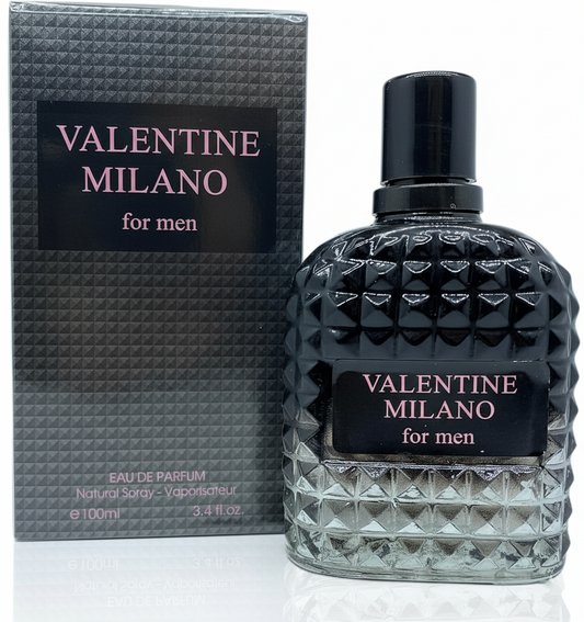 Valentine Milano Eau de Parfum – Spicy Vanilla & Woody Amber Blend | Sophisticated Men’s Fragrance