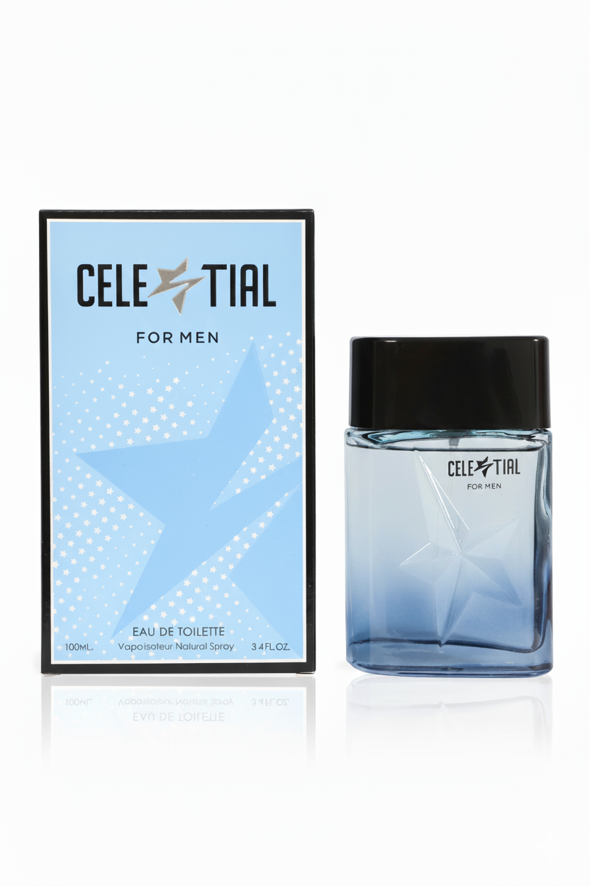 Celestial for Men Eau de Toilette – Fresh Bergamot, Lavender & Amber | Elegant Masculine Scent (100ml)