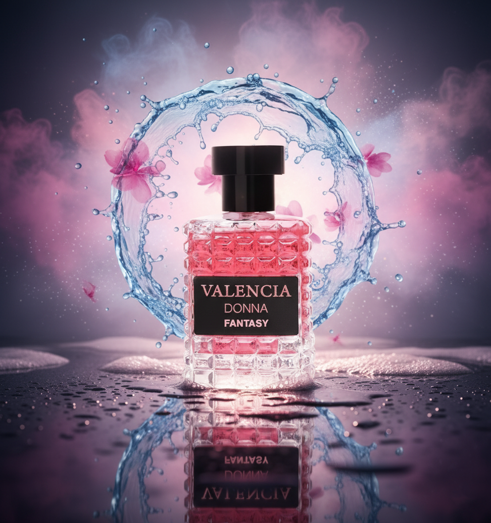 Valencia Donna Fantasy – Eau de Parfum 3.4 fl oz – Bright Citrus, Juicy Kiwi & Soft Jasmine Musk – Long-Lasting Women’s Fragrance