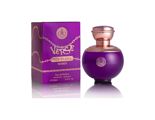 Verse Deep Purple Eau de Parfum for Women – 3.4 oz – Notes of Pear, Bergamot, Freesia, Jasmine & Cedarwood