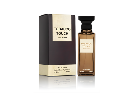 Tabacco Touch for Men — Eau de Parfum Spray 100ml, Long lasting Fragrance with Notes of Tabacco, Cederwood, and Vanilla, Perfect for Daily Wear